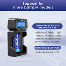 LCD charger designed for large capacity batteries like 26650