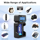 LCD charger monitoring charge of 26650 battery for professional searchlight