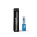 XTAR MC1 USB-C single bay smart charger kit bundled with a high-performance 18650 3500mAh 10A Li-ion battery for high-drain flashlights and outdoor gear.