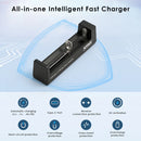 XTAR MC1 safety features – overcharge protection, reverse polarity, and 0V activation for dead batteries.