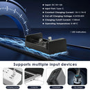 XTAR MC2 charging current – up to 0.5A per slot, powered via USB from wall adapter, power bank, or laptop.