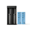 XTAR MC2 dual-slot USB charger with 2x EVE 40PL 4000mAh 70A 21700 flat top batteries – extreme high-power kit.