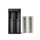 XTAR MC2 dual-slot USB charger with 2x Molicel P42A 4200mAh 45A 21700 flat top batteries – extreme high-power kit.