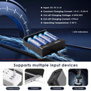 2A charging via USB for multiple battery types in universal charger