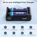 Universal charger safety system for various 3.7V batteries