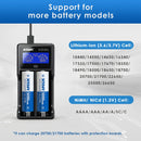 XTAR VC2L Fast Charger with 2-Pack 21700HP 5000mAh 25A Battery - 3.6V Li-ion Cells for Flashlights, Drones & Power Tools
