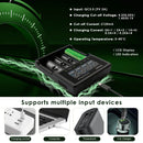 XTAR VC4SL charges at up to 1A per slot, with LCD screen showing voltage and current, USB-C input.