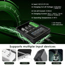 VC4SL 1A per slot with LCD, MC1 1A with LED – both USB powered for versatile travel charging.
