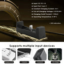 VC4SL 1A per slot with LCD, MC1 1A with LED – both USB powered for versatile charging.
