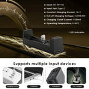 VC4SL 1A per slot with LCD, MC1 1A with LED – both USB powered for versatile camping charging.