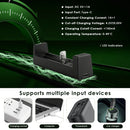 VC4SL 1A per slot with LCD, MC1 1A with LED – both USB powered for versatile charging.