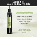 XTAR VC4SL and MC1 charger compatibility – both support 18650, 21700, 26650, 18350, 16340, 14500.