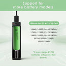 XTAR VC4SL and MC1 charger compatibility – both support 18650, 21700, 26650, 18350, 16340, 14500.