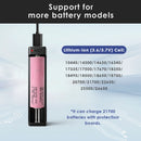 XTAR VC4SL and MC1 charger compatibility – both support 18650, 21700, 26650, 18350, 16340, 14500.