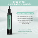 XTAR VC4SL and MC1 compatible battery types – VC4SL supports Li-ion, Ni-MH, Ni-Cd; MC1 supports Li-ion only.