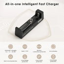Both XTAR chargers feature reverse polarity, overcharge, short circuit, and overheat protection.