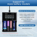 VC4SL charger compatible battery size comparison chart