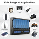 XTAR VC8 charger and Samsung 50G flat top batteries powering high-capacity devices and long-run gear.